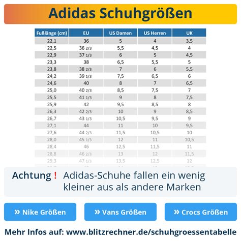 adidas größen tabelle online.